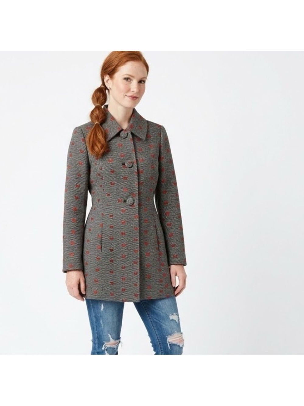 Tyler Boe Beautiful Butterflies Trench Coat - Size 8